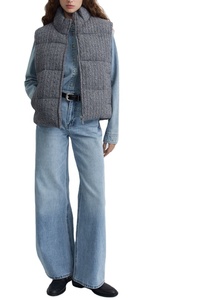 <span class=keywords><strong>Gilet</strong></span> en maille torsadée gris pour femme, collection Hiver 2026 – Haut sans manches chaud et texturé, <span class=keywords><strong>cardigan</strong></span> décontracté haut de gamme pour superposition féminine - Product Image 4