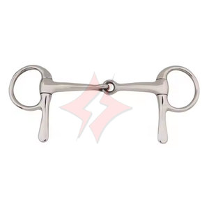 Caballo hecho a medida 5 SS doble articulado boca de rodillo media mejilla broca de conducción Premium alemán plata caballo broca calzones - Product Image 1