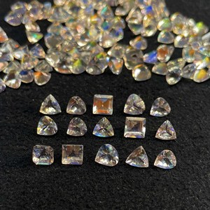 Natural Madagascar Rainbow <b>Moonstone</b> 4-5 MM Loose Gemstones Mix Cut High Fire Flash Stone for Jewelry Making - Product Image 1