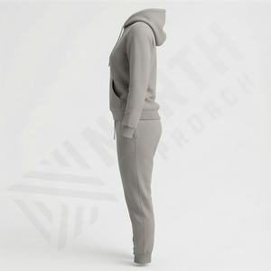 Custom Logo Wholesale Comfy <b>Women</b> Tracksuit With <b>Long</b> Sleeve Pullover <b>Top</b> And Joggers Two Piece Set For Workout Or Lounging - Product Image 3