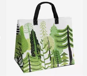 Embalaje de polipropileno reutilizable, bolso de compras personalizado ecológico laminado, bolso tejido Pp, bolso de mano tejido impreso con asa - Product Image 5