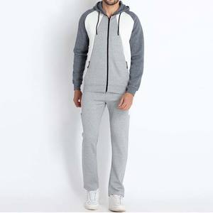 Venta al por mayor diseñe sus propios chándales Hombres Ropa casual Hombres Chándales de entrenamiento 100% Algodón Contraste de color Servicio OEM - Product Image 1