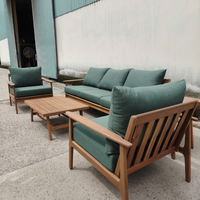 Ensemble de canapé en bois massif en forme de L, moderne, élégant et confortable, avec coussins amovibles, design convertible pour appartement, salon, OEM