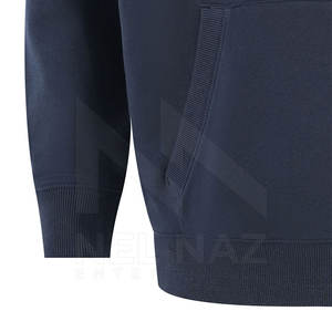 Sweats à capuche pour hommes à fermeture éclair personnalisée de style de rue bleu clair avec des motifs d'hiver - Product Image 5