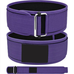 เข็มขัดพยุงหลังสำหรับยกน้ำหนักหนังวัวแบบมืออาชีพปรับได้มีห่วงปิดระบายอากาศได้น้ำหนักเบาดีไซน์ผลิตจากปากีสถาน - Product Image 1