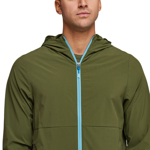 Custom <b>Lightweight</b> Windbreaker <b>Jacket</b> Hooded Waterproof Running Outdoor Sportswear OEM Manufacturer - Product Image 3