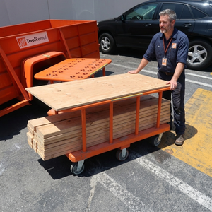 Carro de Plataforma Doble de Alta Resistencia, Carro Industrial de Acero de 2 Niveles, Capacidad de 500 kg, Fabricante Vietnamita, ISO, Sedex, OEM, ODM, Venta - Product Image 3