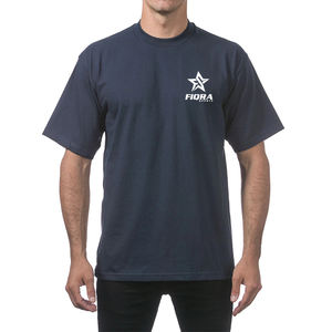 เสื้อยืดผ้าฝ้ายถักสไตล์ฮิปฮอปของผู้ชายเสื้อแบบ100% คอกลมแขนสั้นซักกรดทรงหลวมระบายอากาศได้ดี - Product Image 1