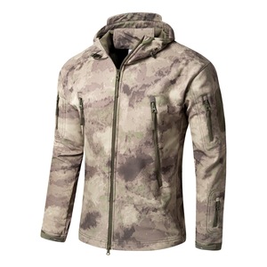 Chaqueta de invierno de camuflaje impermeable Softshell transpirable para hombre personalizada, para pesca, caza, resistente a la intemperie, con estampado de forro polar - Product Image 5