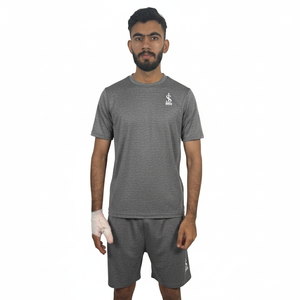 Conjunto de Shorts de Verano para Hombre, Diseño Moderno de Media Manga con Logotipo Personalizado Bordado, Conjuntos Cortos Transpirables - Product Image 1