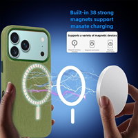 Coque de téléphone magnétique avec logo personnalisé en gros Coque TechWoven pour iPhone 17 Pro Max Air 16 Coque de chargement sans fil magnétique