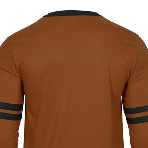 T-shirt à manches longues pour homme, col rond, en coton mélangé respirant, tee-shirt de sport décontracté, vêtements d'équipe - Product Image 2