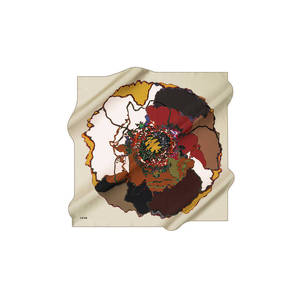 Luxury Custom Design Satin <b>Silk</b> Scarf Light <b>Green</b> 90x90 Square - Product Image 1