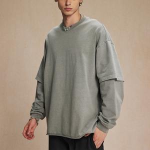 T-shirts double couche élégants pour hommes du fabricant professionnel Tissu respirant de haute qualité Impression de logo personnalisé Taille Plus - Product Image 3