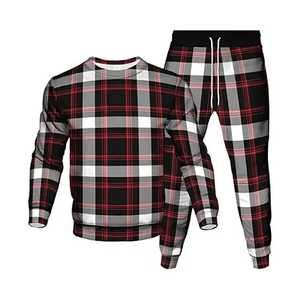 Customized Men's Slim Fitness Stacked Tracksuit Printed Solid Pattern Winter <b>Jogging</b> <b>Suit</b> Custom Made with Latest Design - Product Image 1