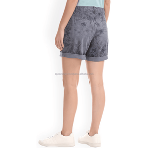 Hot Selling Women's Summer Casual High Waist Wide Leg <b>Shorts</b> Solid Colors with Breathable Button & Flower Decoration Pockets - Product Image 6