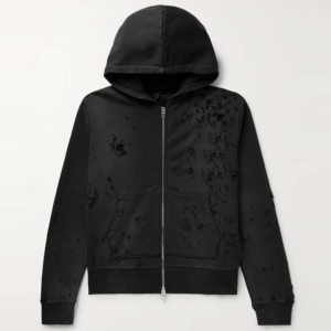 Sweat à capuche oversize 100 % coton de haute qualité 2025, broderie personnalisée, polaire d'hiver, fermeture éclair intégrale, style streetwear unisexe - Product Image 5