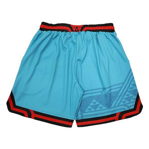 Pantalones Cortos de Baloncesto Personalizados de Moda para Hombre, Cintura Alta, de Malla, para Entrenamiento de Verano, Diseño Liso, Doble Capa - Product Image 2