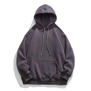 Luxe Hip Hop Plain Hoodies Hommes Blanc Divers Coloré 100% Coton À Capuche Street wear Surdimensionné Heavyweight Hoodies En Coton - Product Image 6