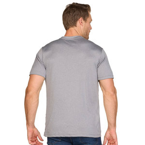 เสื้อยืดแขนสั้นผู้ชายสำหรับฤดูร้อน คอกลม ทรงหลวม สีพื้นเรียบง่าย - Product Image 5