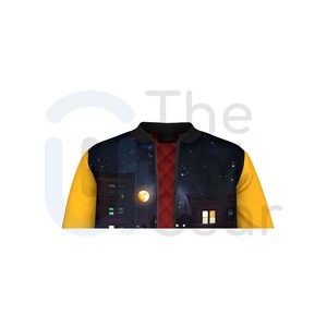 Chaqueta de bombardero de alta calidad para hombre, estilo callejero, nuevo diseño, cremallera completa, cuello levantado, ropa de invierno, bordado frontal, servicio OEM - Product Image 3