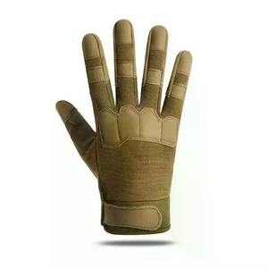 Affordable Price Breathable Full -<b>Finger</b> Leather Cycling Gloves for Bodybuilding Weight Lifting Cycling Gym Training <b>Support</b> - Product Image 3