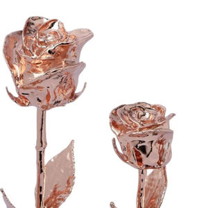 Rose naturelle plaquée or 24 carats, rose plaquée or véritable, cadeau de luxe unique pour la Saint-Valentin, mariage, anniversaire, décoration - Product Image 5