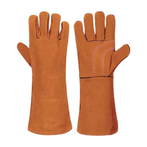 Gants en cuir de vachette de qualité supérieure Protection des mains de sécurité industrielle avec texture lisse pour les gants de soudage - Product Image 5