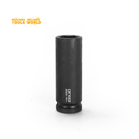 Jeu de douilles à chocs DINGQI 1/2" (10 pièces, 10-24 mm) |   Douilles profondes en acier au chrome-molybdène avec finition oxyde noir