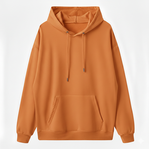 Sudadera con Capucha para Hombre, Nueva Moda Primavera Otoño, Manga Larga, Informal, con Color Sólido y Bolsillo, Estilo Tejido Fino - Product Image 6