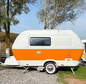 Remolque de campamento Mini Teardrop Mini Caravan Travel Camper Remolques de campamento con ducha a la venta a Europa EE. UU. Con entrega rápida - Product Image 3