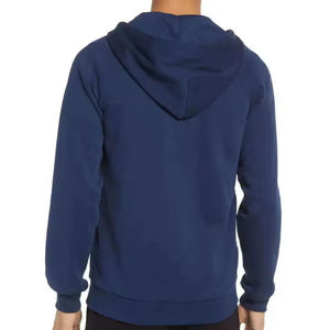 Sweat à capuche à fermeture éclair double personnalisé pour homme, de haute qualité, entièrement zippé, doublé en tricot, polaire d'hiver en coton - Product Image 5