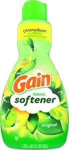 Gain <b>Laundry</b> <b>Fabric</b> <b>Softener</b> Liquid, Original Scent, 41 Fl Oz, 48 Loads, He Compatible, Pack Of 4 - Product Image 3
