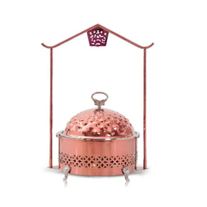 Nueva llegada elegante de acero inoxidable atractivo redondo Chaffer Chafing Dish Buffet calentador de alimentos pantalla para catering de boda - Product Image 3