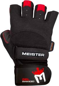 Guantes de Cuero MBAANI de Medio Dedo para Levantamiento de Pesas, Crossfit y Entrenamiento en Gimnasio - Guantes Unisex para Fitness y Culturismo - Product Image 2