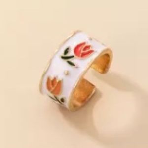 <b>SMART</b> Fine Jewelry Resin Flower Angel Model Bangle Bracelet Waterproof Hand-painted Customizable Size - Product Image 6