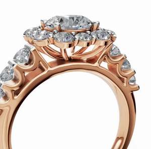 Anillo de Compromiso Radiant Vow con Diamantes, Plata de Ley, Anillo de Boda, Moissanita, Regalo de Aniversario, Anillos para Exportación desde India - Product Image 3