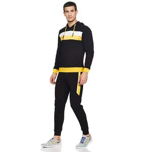 Ensemble de jogging urbain confortable pour homme, style tendance, tenue de sport, survêtement performant, coupe flexible, jogging deux pièces - Product Image 2