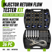 Kit de Prueba de Fugas de Retorno de Inyectores Diésel, Probador de Inyección de Combustible Common Rail para Bosch Siemens Delphi Denso, Herramienta de Medición