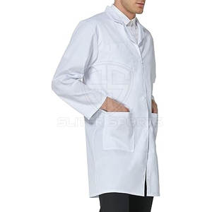 Conjuntos de Uniformes Médicos Personalizados, Bata de Laboratorio de Manga Larga, Tela de Lona, Algodón/Poliéster, Diseño Unisex - Product Image 3
