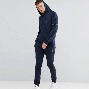 Ensemble de pulls à capuche et pantalons de survêtement de style streetwear Survêtements pour hommes Vente en gros Baggy en coton vierge avec logo personnalisé pour hommes - Product Image 5