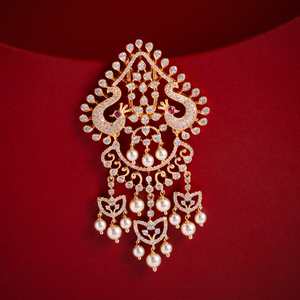 Broche de Pelo de Circonita 185640, Ideal para Bodas, Chapado en Cobre, con Cristales, Esmalte, Diamantes de Imitación y Perlas de Plástico, para Regalos - Product Image 2