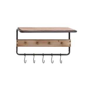 New Arrival Decorative Metal Fan Wall Hook <b>Rack</b> With 4 Aluminum Hooks Living Room Entryway Storage Organizer - Product Image 3