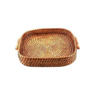 Plateau rond en rotin en gros, design unique, tissé à la main, type support pour utilisation en cuisine - Aliments et boissons Fabriqué en - Product Image 6