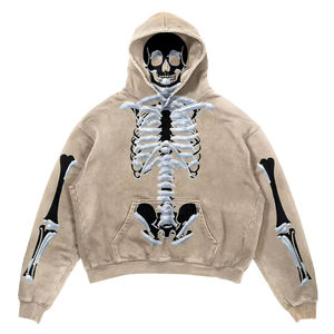 Sweat à capuche court surdimensionné pour hommes de haute qualité 430gsm coton lourd sans fil 100% coton saison d'hiver - Product Image 1