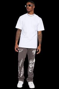 Streetwearสไตล์กางเกงJoggersซ้อนกางเกงเหงื่อเอวสูงกางเกงขายาวผู้ชาย 2024 - Product Image 4