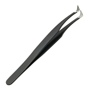 2025 tendance personnalisé Logo épilateur pince à épiler Top vente produit en acier inoxydable pointe inclinée pince à cils à vendre par HN - Product Image 1