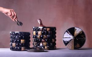 Cow Horn Ice <b>Bucket</b> for Table Tubs Custom Size for Beer Wine Chillers Bar Ice <b>Bucket</b> for <b>Champagne</b> With Lid - Product Image 6