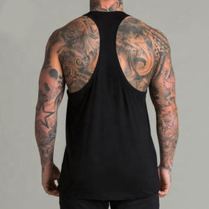 Camiseta de gimnasio sin mangas informal de talla grande para hombre, camiseta de entrenamiento de tela de punto suave transpirable, diseño de ropa informal - Product Image 5