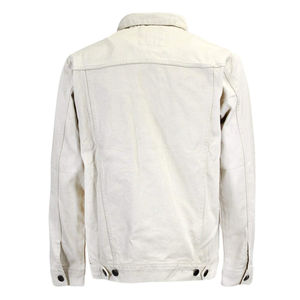 Veste en jean décontractée pour homme OEM, 100% coton, boutonnée, coupe oversize, pour la saison automne-hiver - Product Image 6